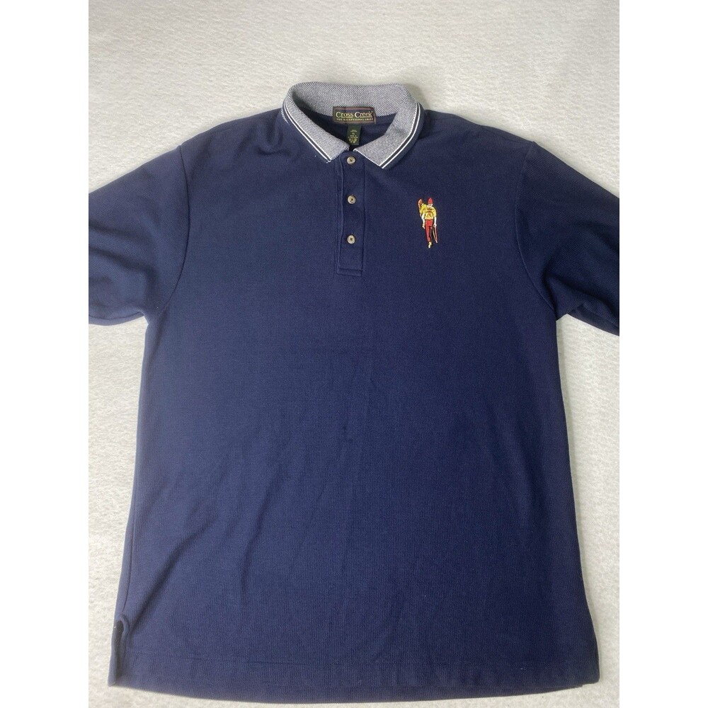 Vintage Cross Creek Polo Shirt Embroidered Logo Y2K  Old Money Preppy Luxury